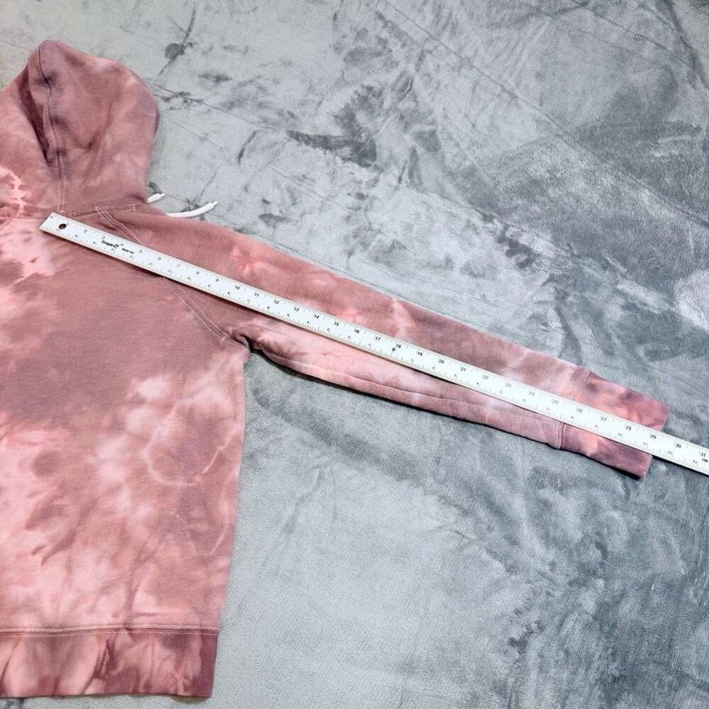 Vtg Women's Boston College Champion Hoodie W/ Logo Pink Tie Dye Eagles Sz S - Picture 8 of 12
